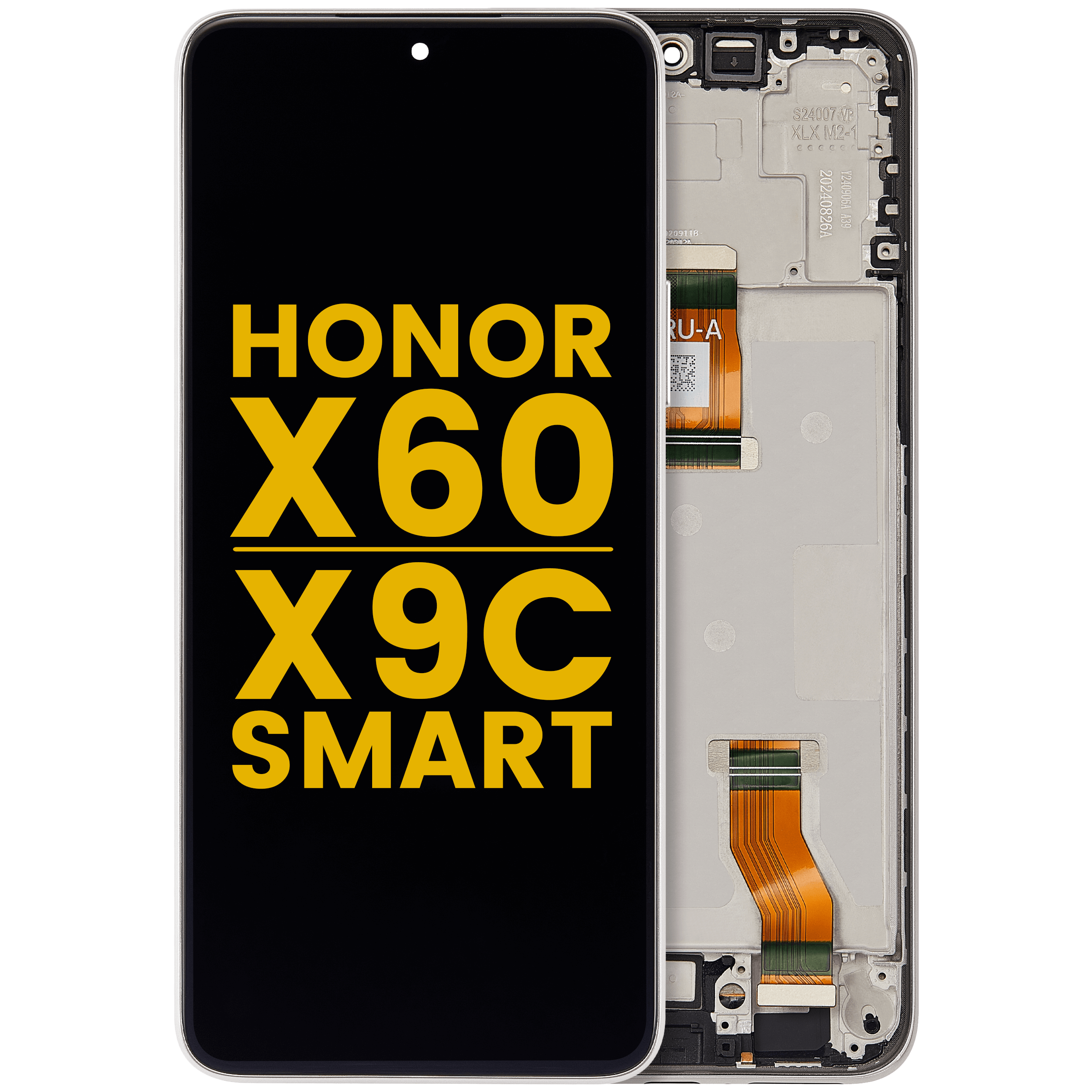 LCD Assembly With Frame For Honor X60 / X9c Smart (Refurbished) (Silver)