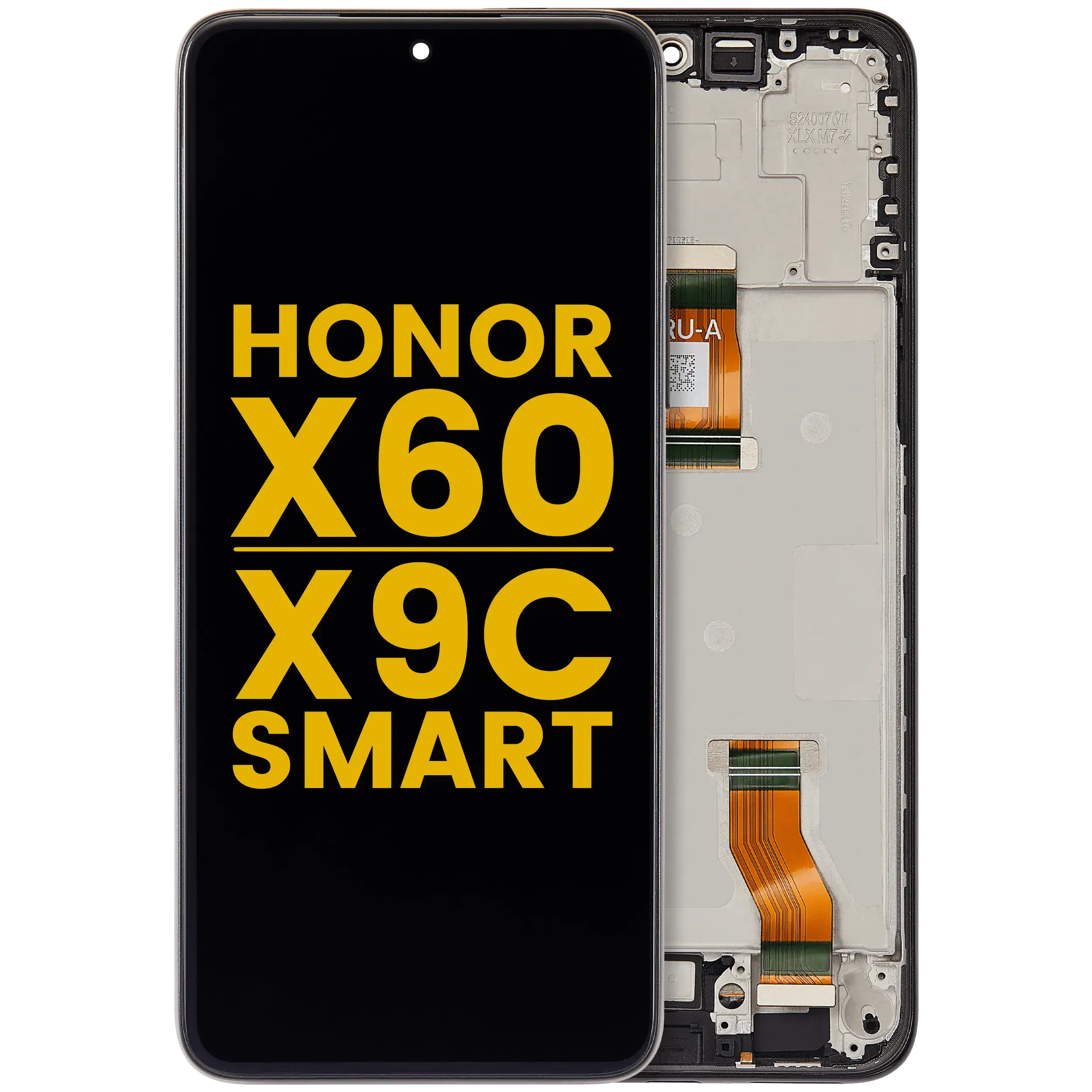 LCD Assembly With Frame For Honor X60 / X9c Smart (Refurbished) (Black)