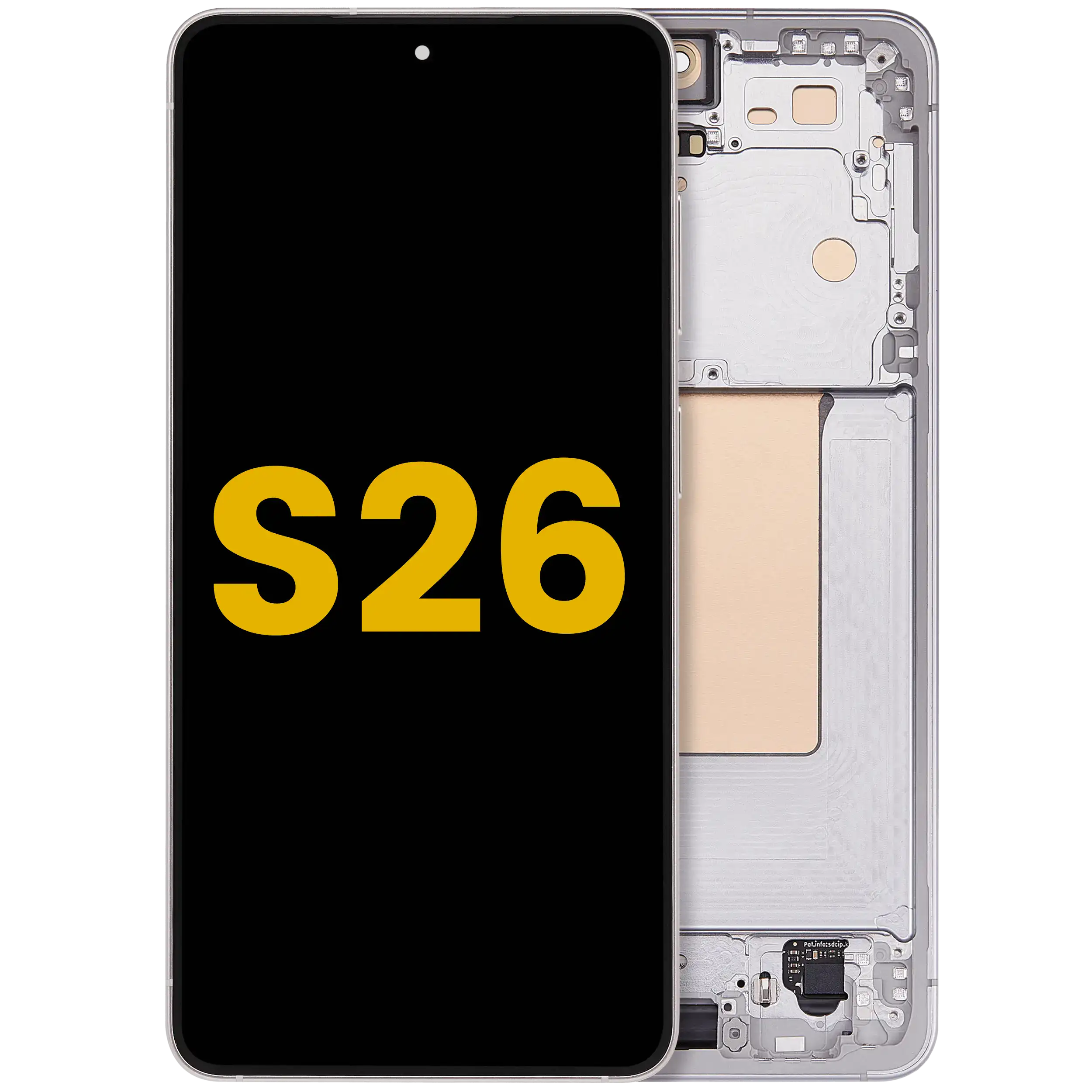 OLED Assembly With Frame For Samsung Galaxy S26 5G (US & International) (Refurbished) (White)