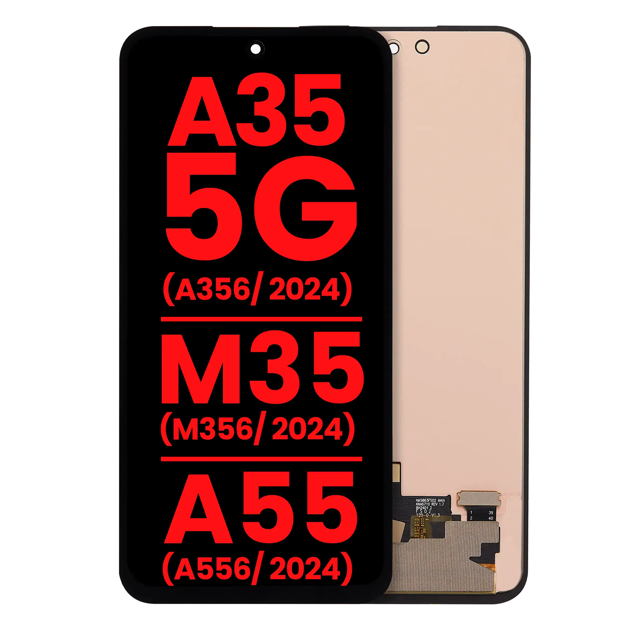 OLED Assembly Without Frame For Samsung Galaxy A35 5G (A356 / 2024) / M35 (M356 / 2024) / A55 (A556 / 2024) (Aftermarket Plus) (All Colors)