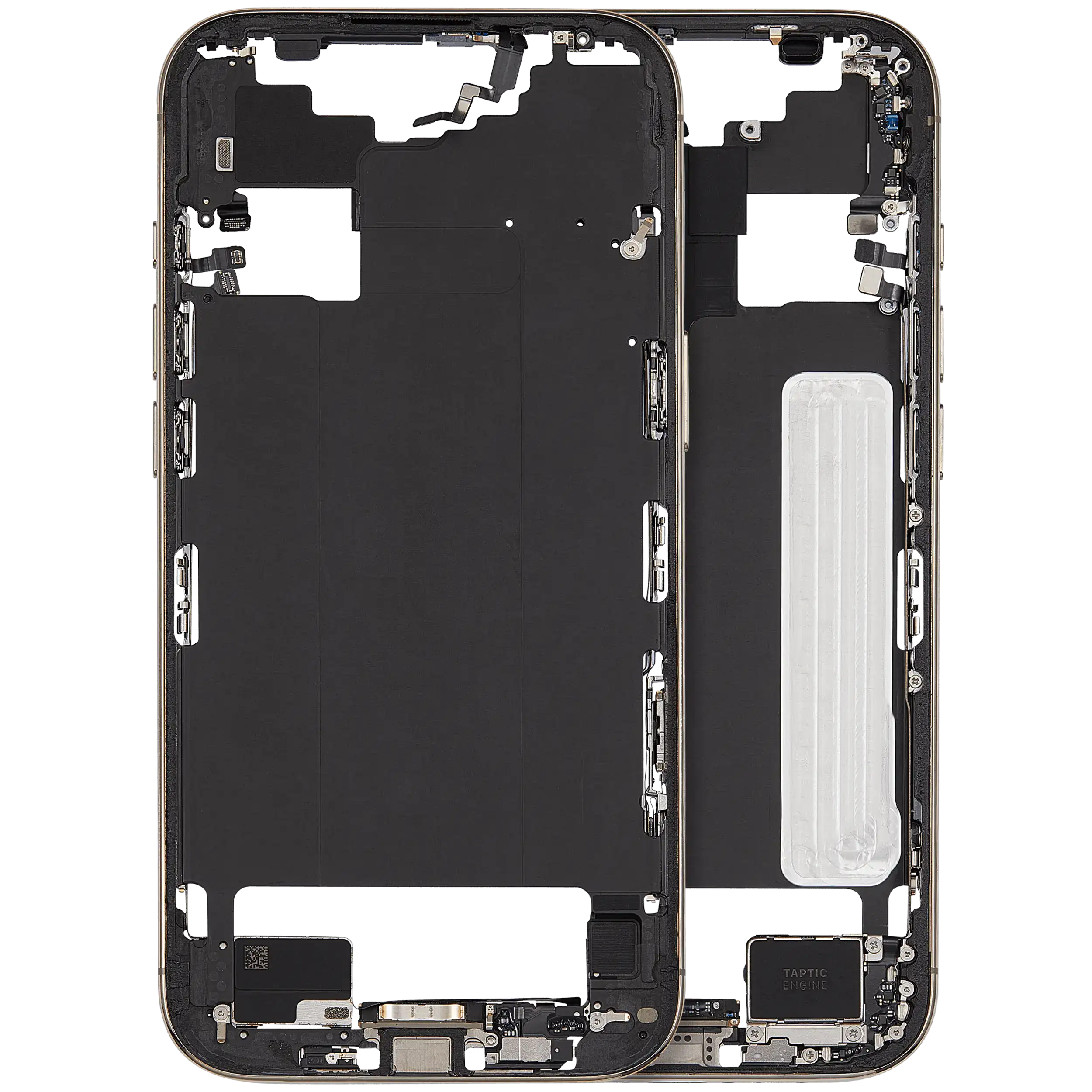 Mid-Frame Housing W/ Charging Port Flex & Small Parts For iPhone Air (US / EU Version) (Used OEM Pull: Grade C) (Light Gold)