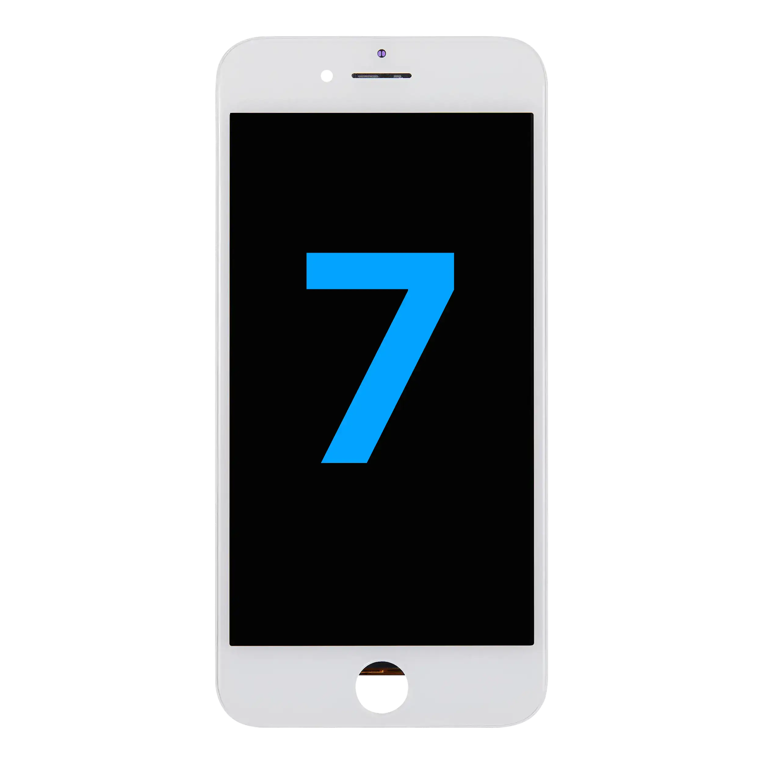 LCD Assembly With Steel Plate For iPhone 7 (Aftermarket: AQ7) (White)