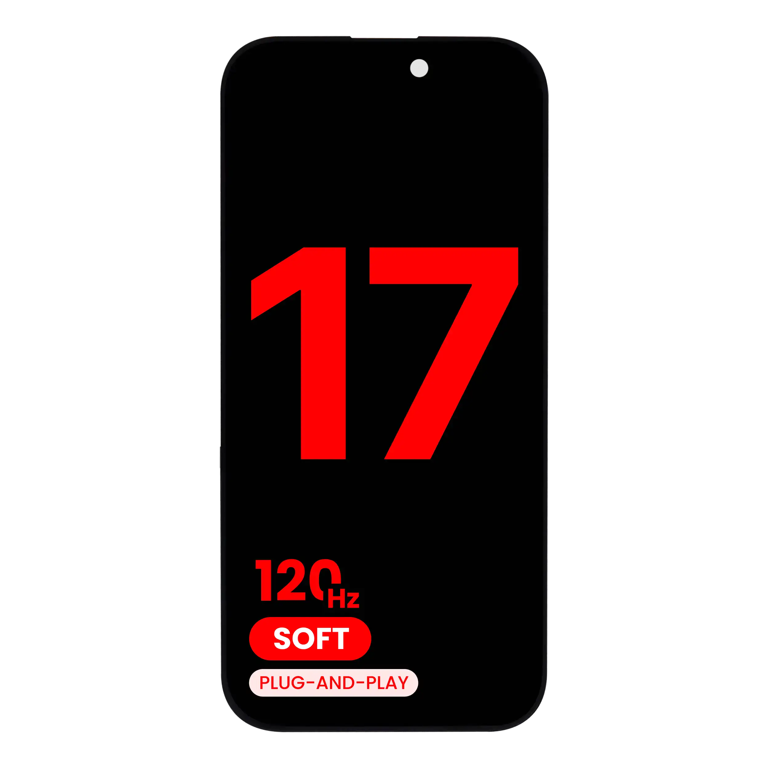 OLED Assembly Compatible For iPhone 17 (Aftermarket Plus: Soft 3.0) (120HZ)