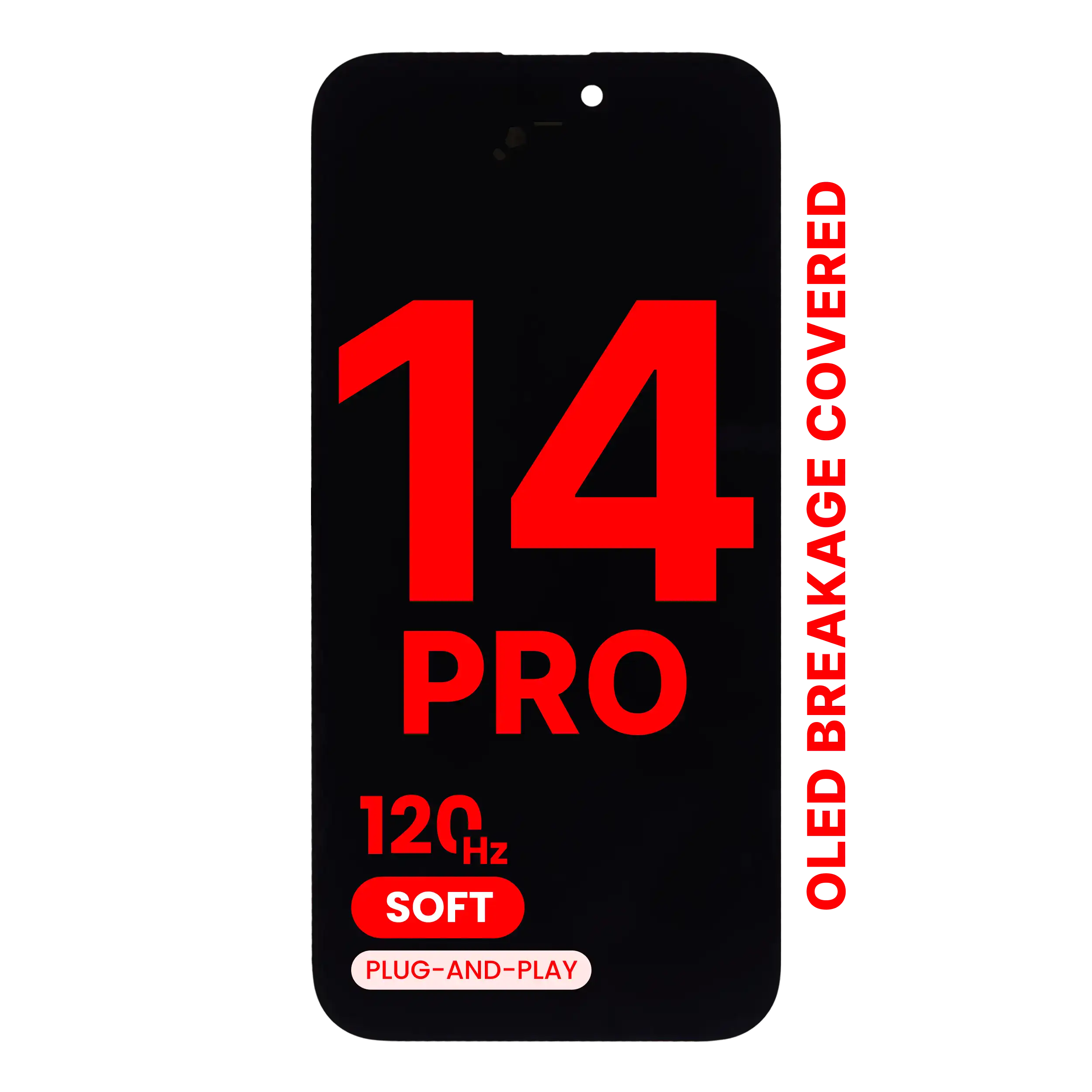 OLED Assembly For iPhone 14 Pro (Aftermarket Pro: XO7 3.0 Soft) (120HZ)