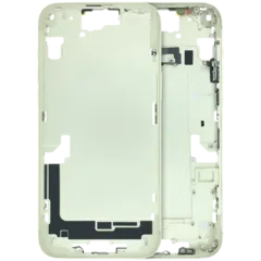Mid-Frame Housing W/ Small Parts For iPhone 15 Plus (EU / Global Version) (Used OEM Pull: Grade B) (Yellow)