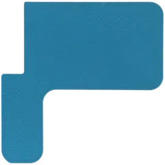 Top Bracket Heat Shielding Film (Top Right Corner) For Motorola Razr / Razr 50 (XT2453 / 2024) / Razr / Razr 60 (XT2553 / 2025) / Razr / Razr 70 (XT2657 / 2026) (Genuine OEM)