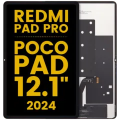 LCD Assembly Without Frame For Xiaomi Poco Pad / Xiaomi Poco Pad 5G / Redmi Pad Pro / Redmi Pad Pro 5G (Refurbished) (All Colors)