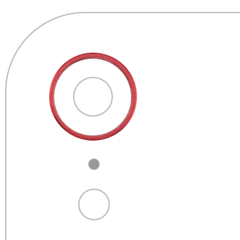 Back Camera Bezel Ring Only For iPhone XR (Red)