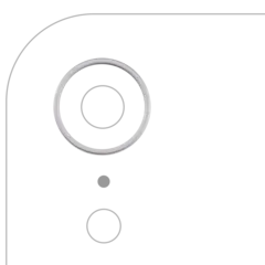 Back Camera Bezel Ring Only For iPhone XR (White)