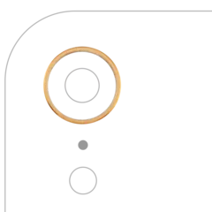 Back Camera Bezel Ring Only For iPhone XR (Yellow)