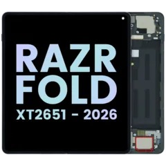 Complete OLED Display Assembly For Motorola Razr Fold (XT2651 / 2026) (Genuine OEM) (Blackened Blue)