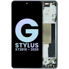 Complete OLED Display Assembly For Motorola Moto G Stylus (XT2619 / 2026) (Genuine OEM) (Coal Smoke)