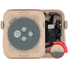 Housing Assembly Compatible For Watch Series 3 (42MM) (Used OEM Pull: Grade A) (Cellular Version) (Aluminum / Rose Gold)