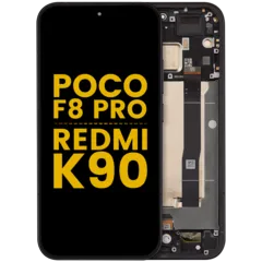 OLED Assembly With Frame For Poco F8 Pro / Redmi K90 (Refurbished) (Black)