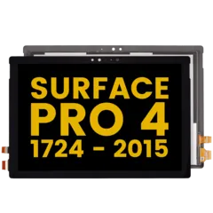 Digitizer With Flex Cable Compatible For Microsoft Surface Pro 4 (1724) (Refurbished) (Black)