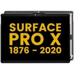 Digitizer With Flex Cable Compatible For Microsoft Surface Pro X (1876) (Refurbished) (Black)