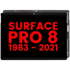 Digitizer With Flex Cable Compatible For Microsoft Surface Pro 8 (1983) (Aftermarket Plus) (Black)
