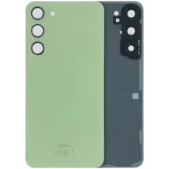 Back Cover Glass With Camera Lens For Samsung Galaxy S23 Plus (Service Pack) (Lime)