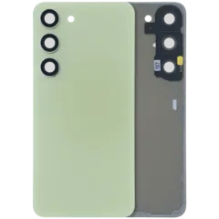 Back Cover Glass With Camera Lens For Samsung Galaxy S23 (Service Pack) (Lime)
