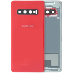 Back Cover Glass For Samsung Galaxy S10 (Service Pack) (Red)