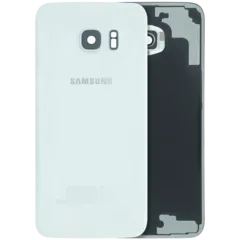 Back Cover Glass For Samsung Galaxy S7 Edge (Service Pack) (White)