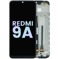 OLED Assembly With Frame For Xiaomi Redmi 9A (Genuine) (Black)