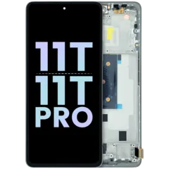 OLED Assembly With Frame For Xiaomi 11T/11T Pro (Genuine) (Silver)