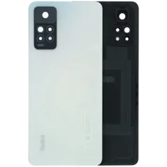 Back Cover Glass With Camera Lens For Xiaomi Redmi Note 11 Pro (Genuine) (White)
