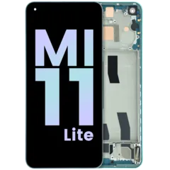 OLED Assembly With Frame For Xiaomi Mi 11 Lite 5G (Genuine) (Green)