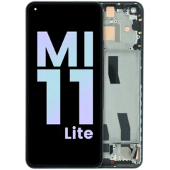 OLED Assembly With Frame For Xiaomi Mi 11 Lite 5G (Genuine) (Black)