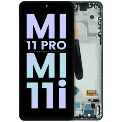 OLED Assembly With Frame For Xiaomi Mi 11 Pro / Mi 11i (Genuine) (Black)