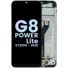 LCD Assembly With Frame For Motorola Moto G8 Power Lite XT2055 (Genuine OEM) (All colors)