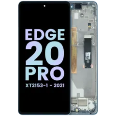 OLED Assembly With Frame For Motorola Edge 20 Pro XT2153 (Genuine OEM) (White)