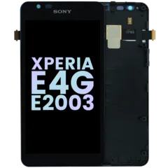 LCD Assembly With Frame For Sony Xperia E4g E2003 (Genuine) (Black)