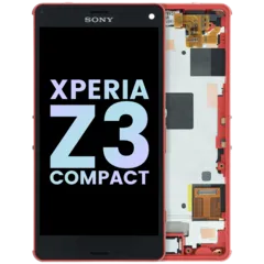LCD Assembly With Frame For Sony Xperia Z3 Compact D5803 (Genuine) (Orange)