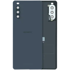 Back Cover Glass With Camera Lens Sony Xperia 10 III (Genuine) (Black)