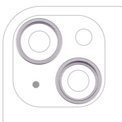 Back Camera Bezel Ring Only For iPhone 14 / 14 Plus (2 Piece Set) (Purple) (10 Pack)