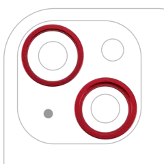 Back Camera Bezel Ring Only For iPhone 14 / 14 Plus (2 Piece Set) (Red) (10 Pack)