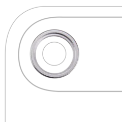 Back Camera Bezel Ring Only For iPhone Air (Cloud White) (10 Pack)
