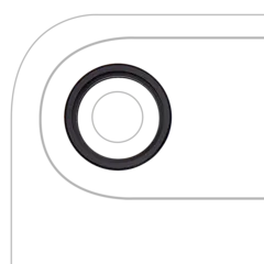Back Camera Bezel Ring Only For iPhone Air (Space Black)