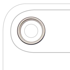 Back Camera Bezel Ring Only For iPhone Air (Light Gold) (10 Pack)