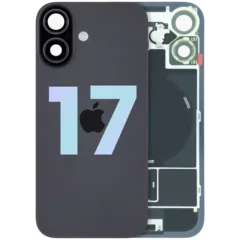 Back Glass w/ MagSafe Magnet & NFC For iPhone 17  (Service Pack) (Black)