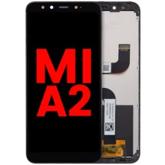 LCD Assembly With Frame For Xiaomi Mi A2 (Aftermarket Plus) (Black)