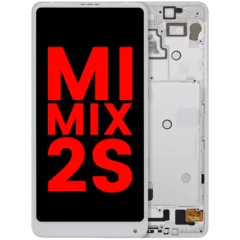LCD Assembly With Frame For Xiaomi Mi Mix 2S (Aftermarket Plus) (White)