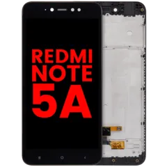 LCD Assembly With Frame For Xiaomi Redmi Note 5A (Aftermarket Plus) (Black)