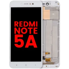 LCD Assembly With Frame For Xiaomi Redmi Note 5A (Aftermarket Plus) (White)