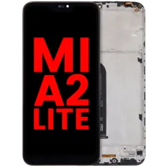 LCD Assembly With Frame For Xiaomi Mi A2 Lite (Aftermarket Plus) (Black)