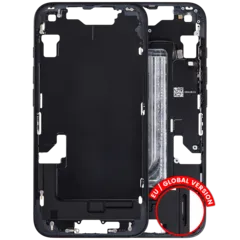 Mid-Frame Housing W/ Small Parts For iPhone 16e / 17e (EU / Global Version) (Used OEM Pull: Grade C) (Black)