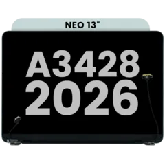 Complete LCD Display Assembly For MacBook Neo 13" A3404 (2026) (Used OEM Pull: Grade A) (Silver)