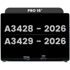 Complete LCD Display Assembly For MacBook Pro 16" A3428 / A3429 (2026) (Used OEM Pull: Grade A) (Space Black)
